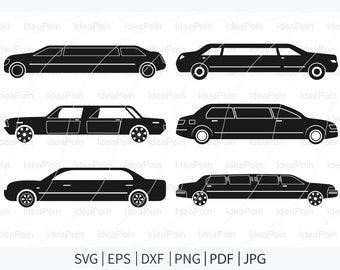 Limousine Clipart, Limousine svg, Limousine Vector, Limousine Suv Files for Cricut, Limousine silhouette, Limousine png, clipart, Limousine