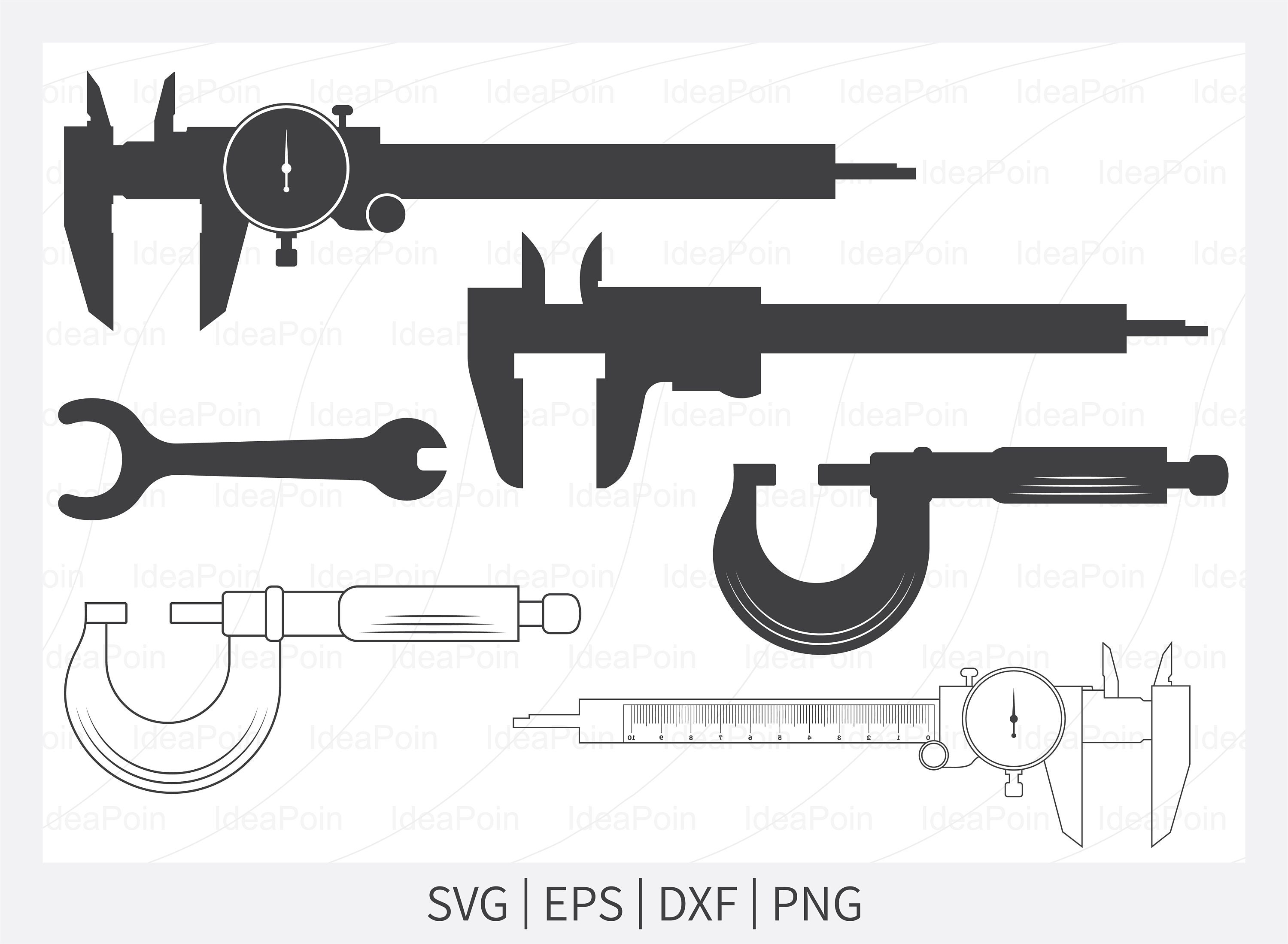 Caliper SVG Caliper Silhouette Engineering SVG Construction Etsy