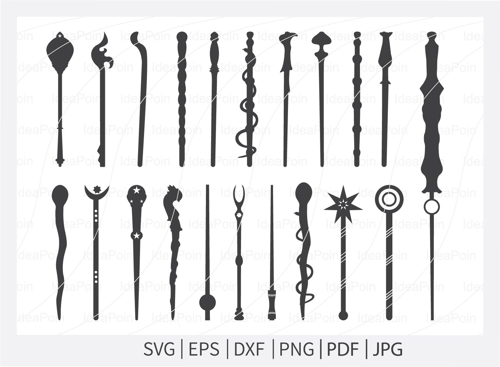 Harry Potter Wand Clip Art Black And White
