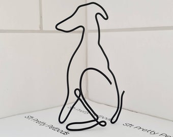 Greyhound, Greyhound Dog, Dog Art, Animal Art, Wire Art, Wire Decoration, Interior Decor