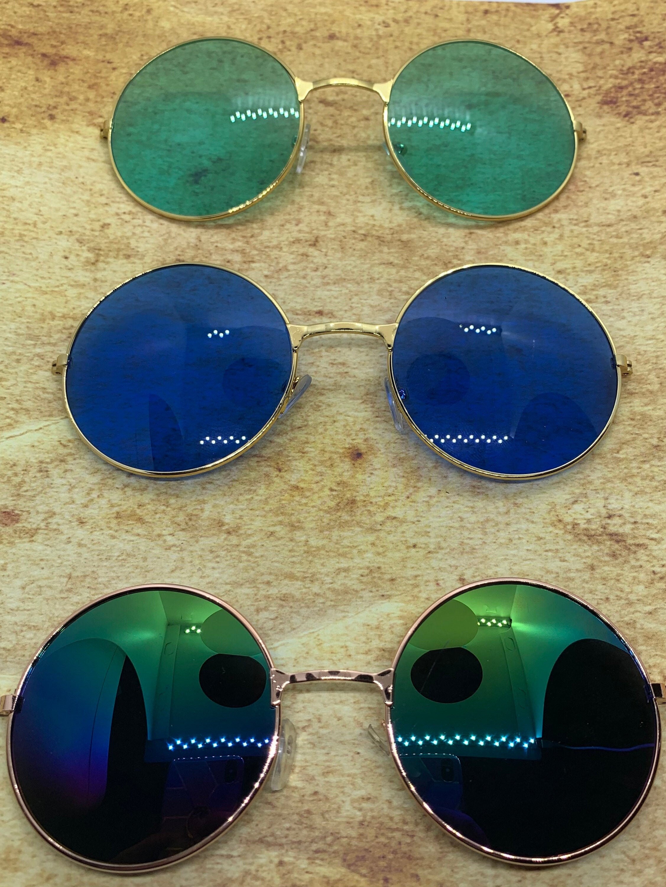 The Sunset Hippie Collection Armless Chain Sunglasses Etsy