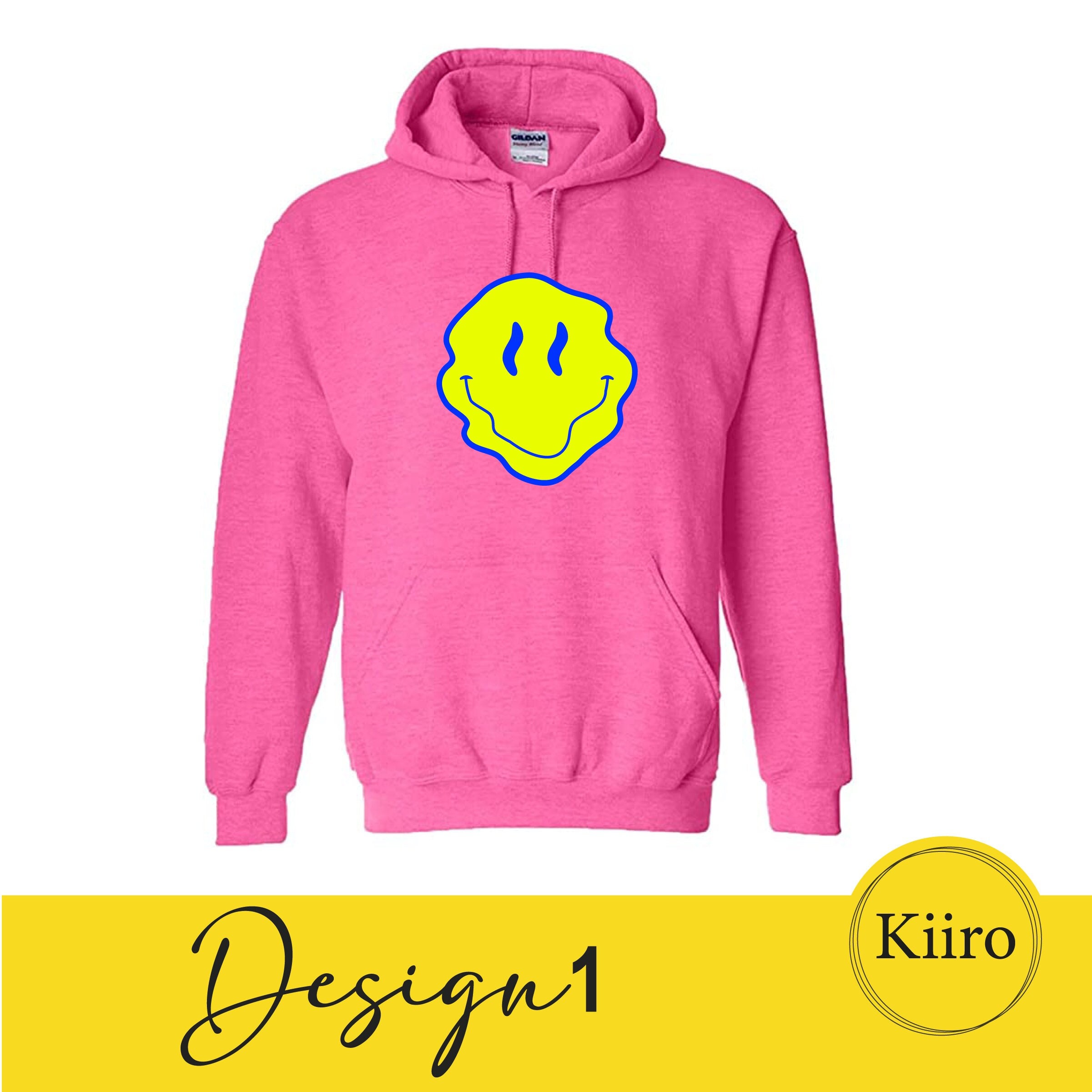 Pink hoodie with yellow sleeves outlet