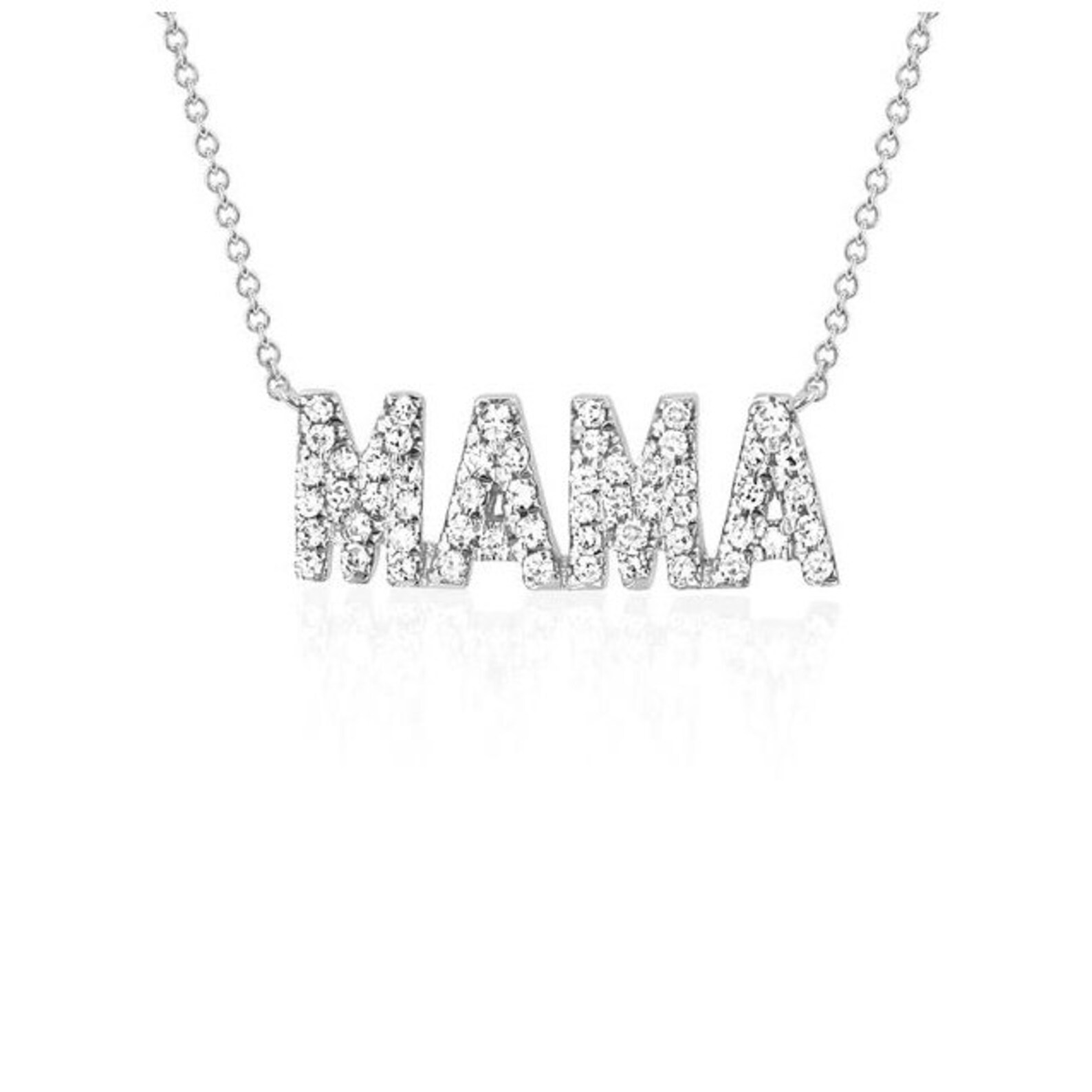 18K Gold Filled Mama Necklace Mommy Necklace Personalized Etsy