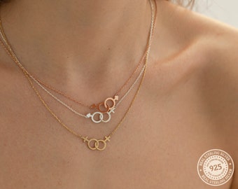 Custom Gender Symbol Necklace, Lesbian Necklace, Feminist Necklace, Venus Necklace, Lesbian Gift, Pride Necklace, Transgender Necklace