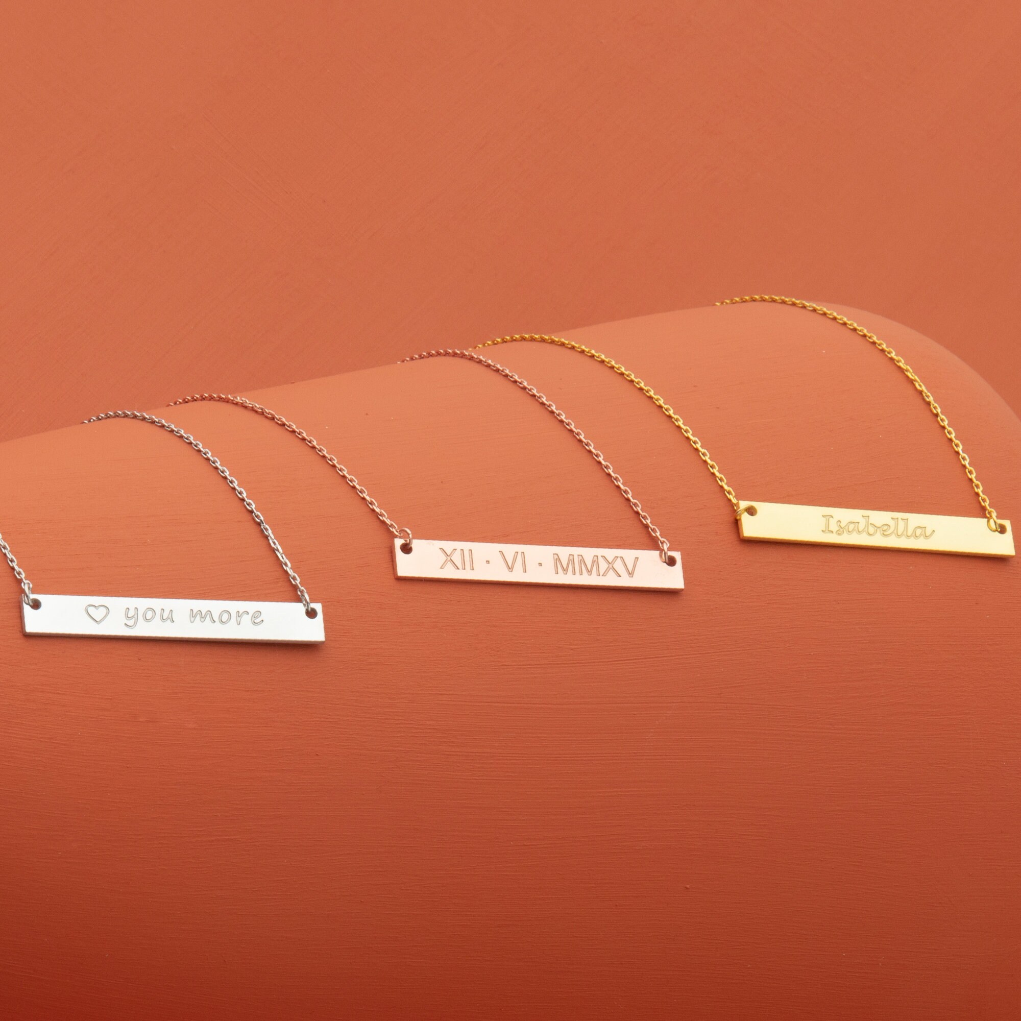 Nameplate Necklace Custom Name Necklace Personalized Gifts Etsy