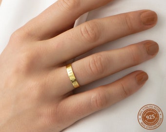 Ringe für Frauen, Sterling Silber Ring, Muttertagsgeschenke, Mütter Ring, Gold Namensring, individuelle Ring, Bester Freund Ringe, Minimalist Ring