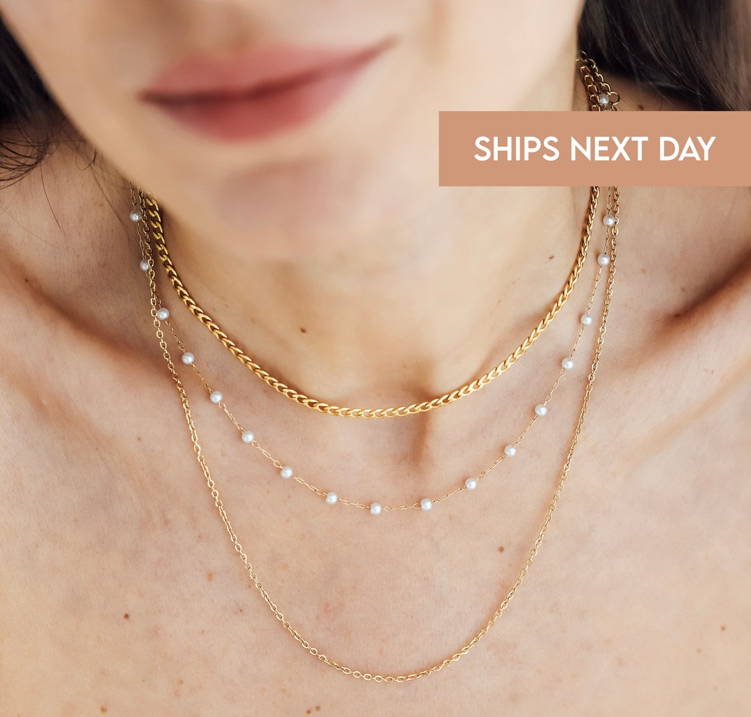 Custom Gold Chains 18K Gold Filled Chain Waterproof Etsy Australia