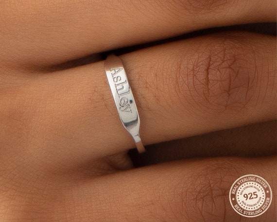 Designer Name Ring |