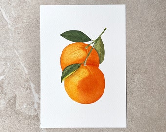 Art Print Orange Watercolor