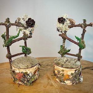 Fairy Chair, Fairy Furniture, Doll Chair, wedding topper, FREE SHIPPING