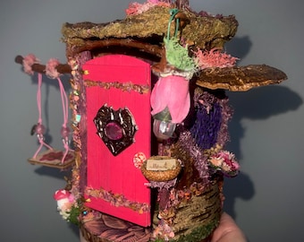 Handmade Fairy House, Fairy Decor, Fairy Door, OOAK