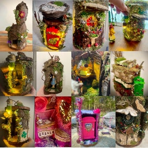 Custom Handmade Fairy House or Fairy Decor (read description)