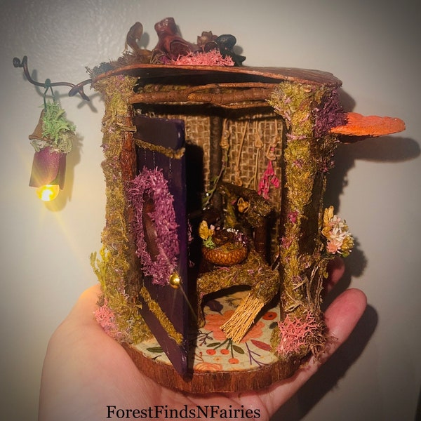 Fairy House Cottage Core OOAK Handmade