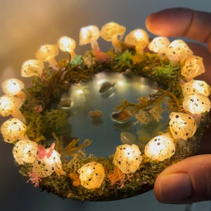 mushroom lamp, mushroom light