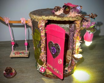 Handmade Fairy House, Fairy Decor, Fairy Door, OOAK