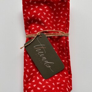 Handmade Cloth Napkins - Valentine