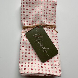 Handmade Cloth Napkins - XO