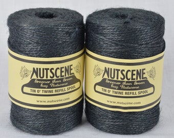 Nutscene 2 x 150 m garden twine, craft yarn, natural, sustainably produced & biodegradable, jute ribbon, binding twine, craft cord, package cord yarn