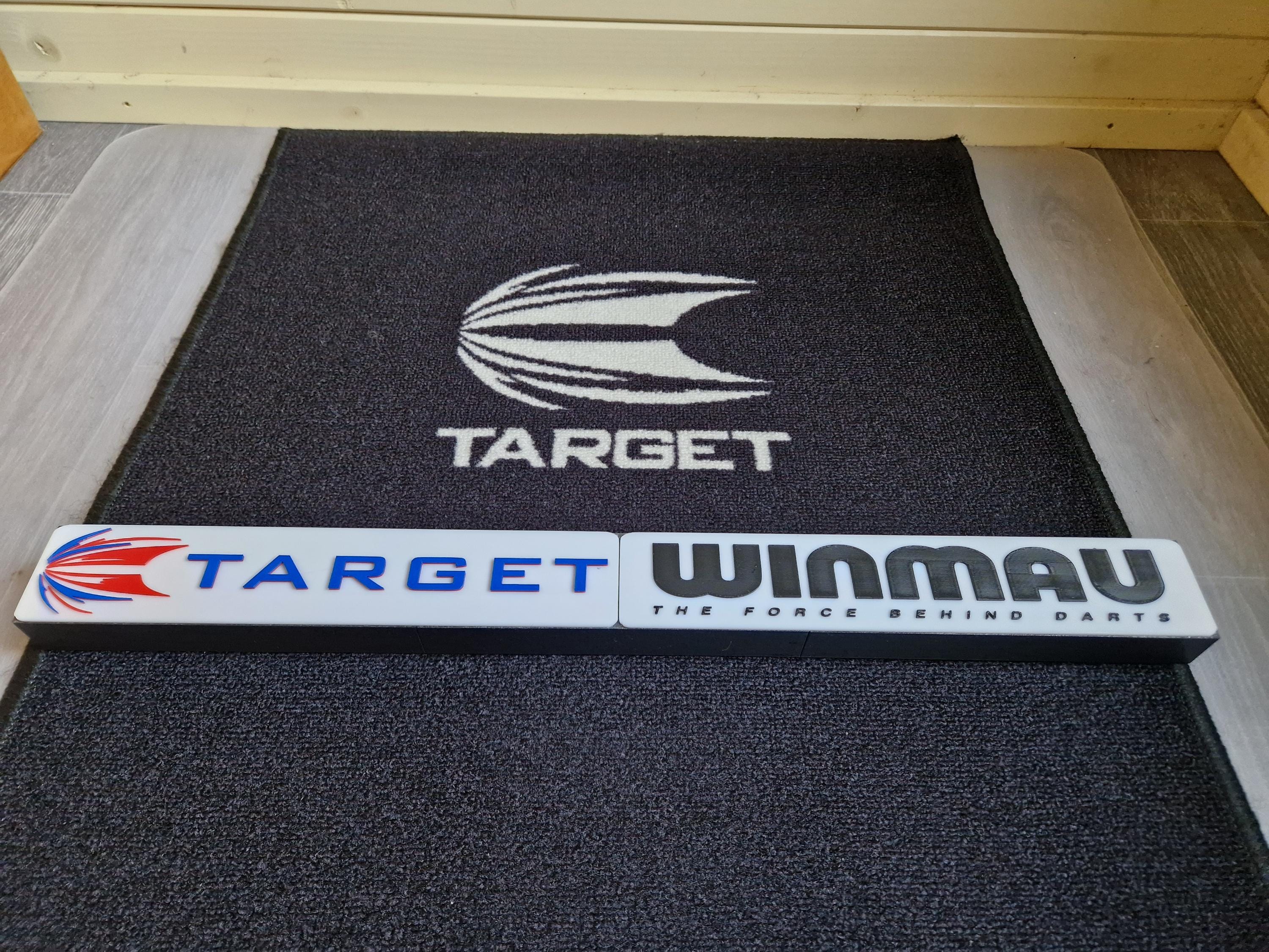 Raised Oche Darts Foot Bar, Foot Oche None Slip, Sky Sports Style, Bar Mancave | UK