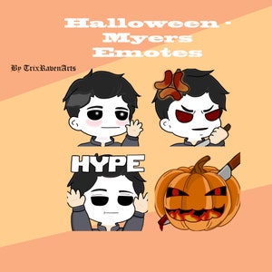 Twitch Emotes Pack x4 - Myers Base - Halloween