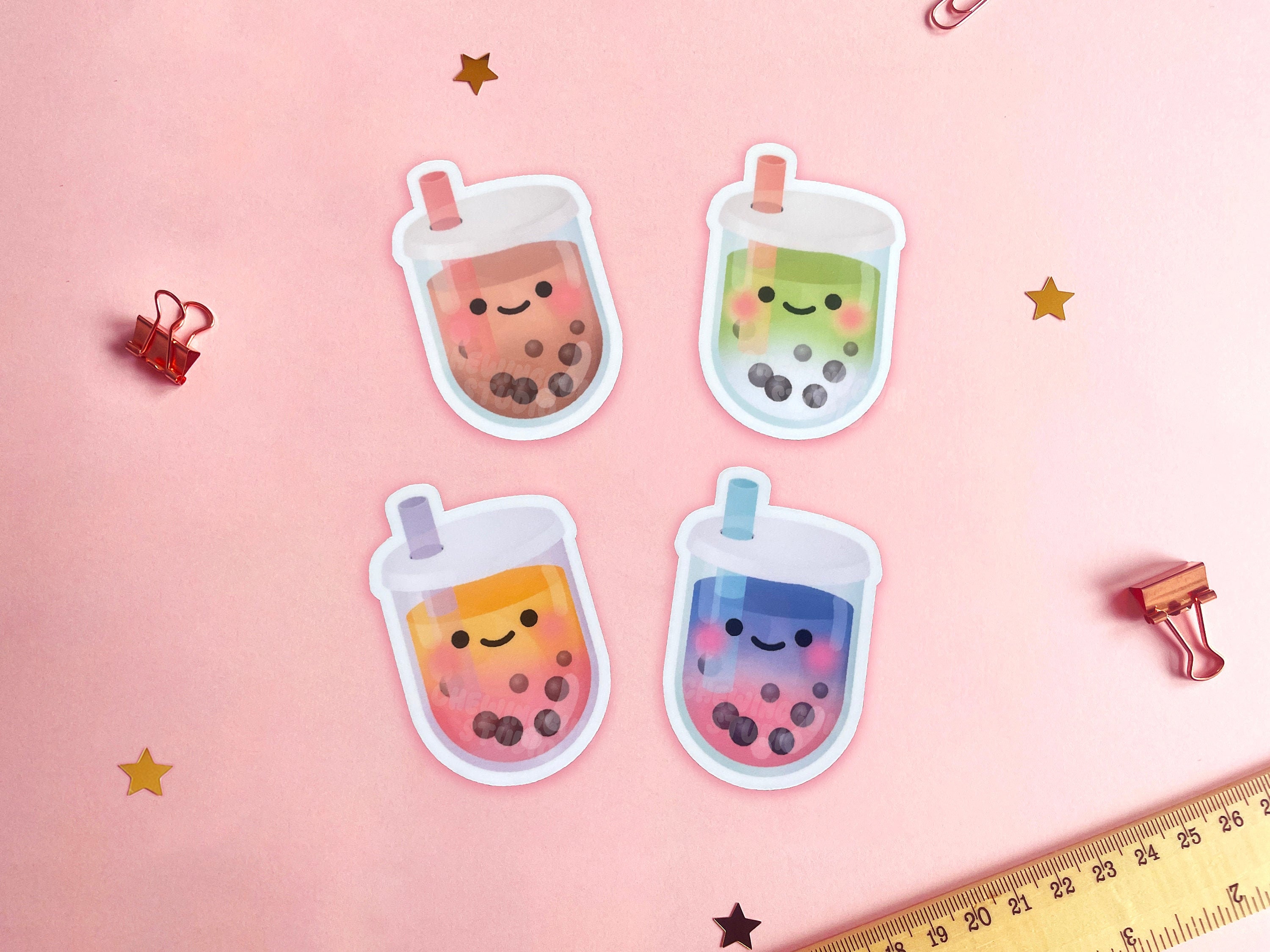 Boba Sticker Pack Bubble Tea Sticker Pack Milk Tea Sticker - Etsy Canada