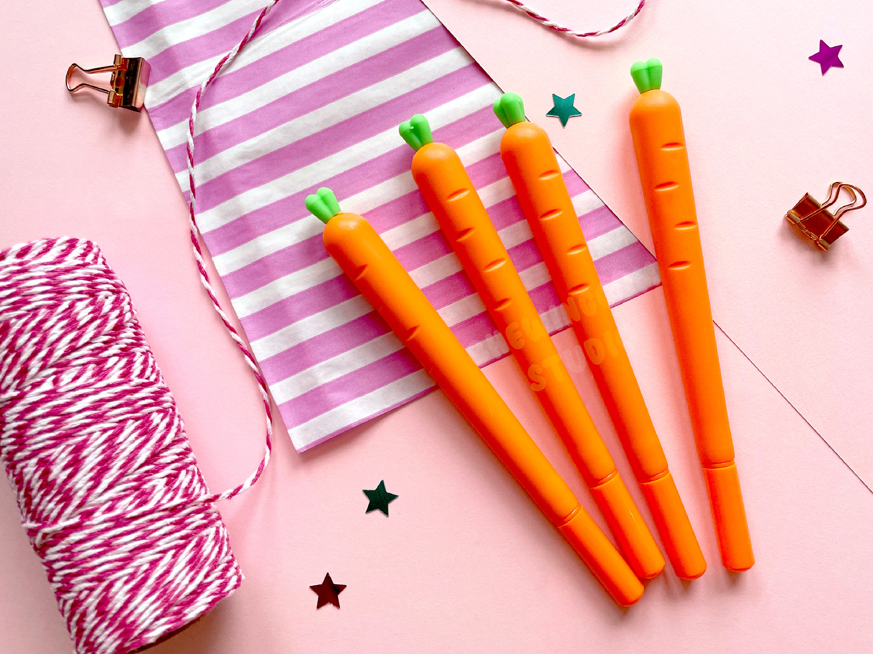 PINKFOOT Carrot Friends, MOA Set of School Supplies for School Supplies  Back to School Set Gifts for School Student Office Kids Study Korean