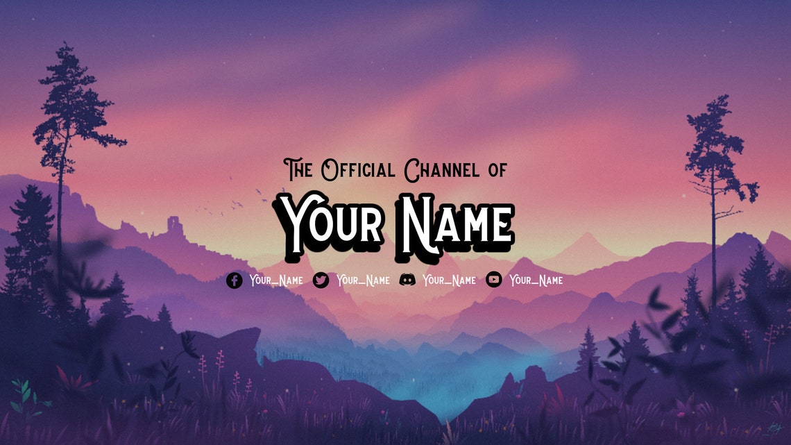 The Valley Twitch Profile Banner Etsy