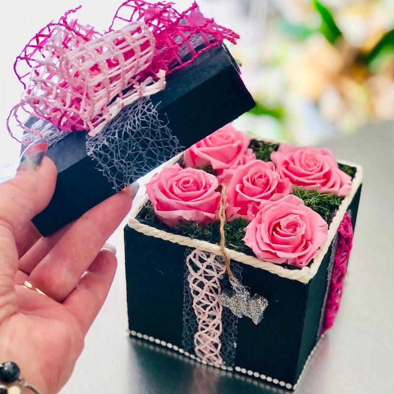 coffret 5 Roses Éternelles