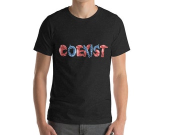 Coexist American Politics Unisex t-shirt