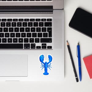 Blue Lobster Bubble-free stickers