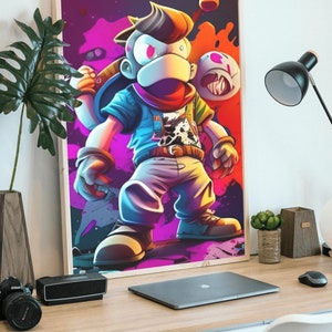 Doogel Kid Apocalypse Inspired Decorative Illustration / Wall Print Art / Digital Download