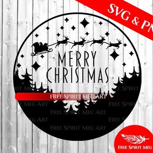 SVG de Navidad, SVG de Feliz Navidad, SVG de vacaciones, Archivo SVG de descarga digital para Cricut, SVG de reno, SVG de Papá Noel, SVG de adorno navideño