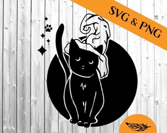 Black Cat Svg Skeleton Cat Svg Halloween Cat Svg Funny - Etsy