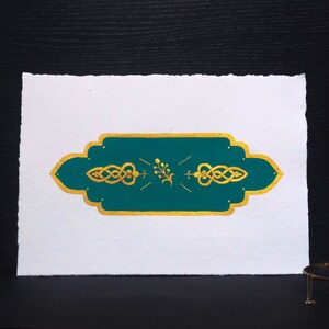Original Illustration - Islamic Art Ottoman decoration // Watercolor and gouache