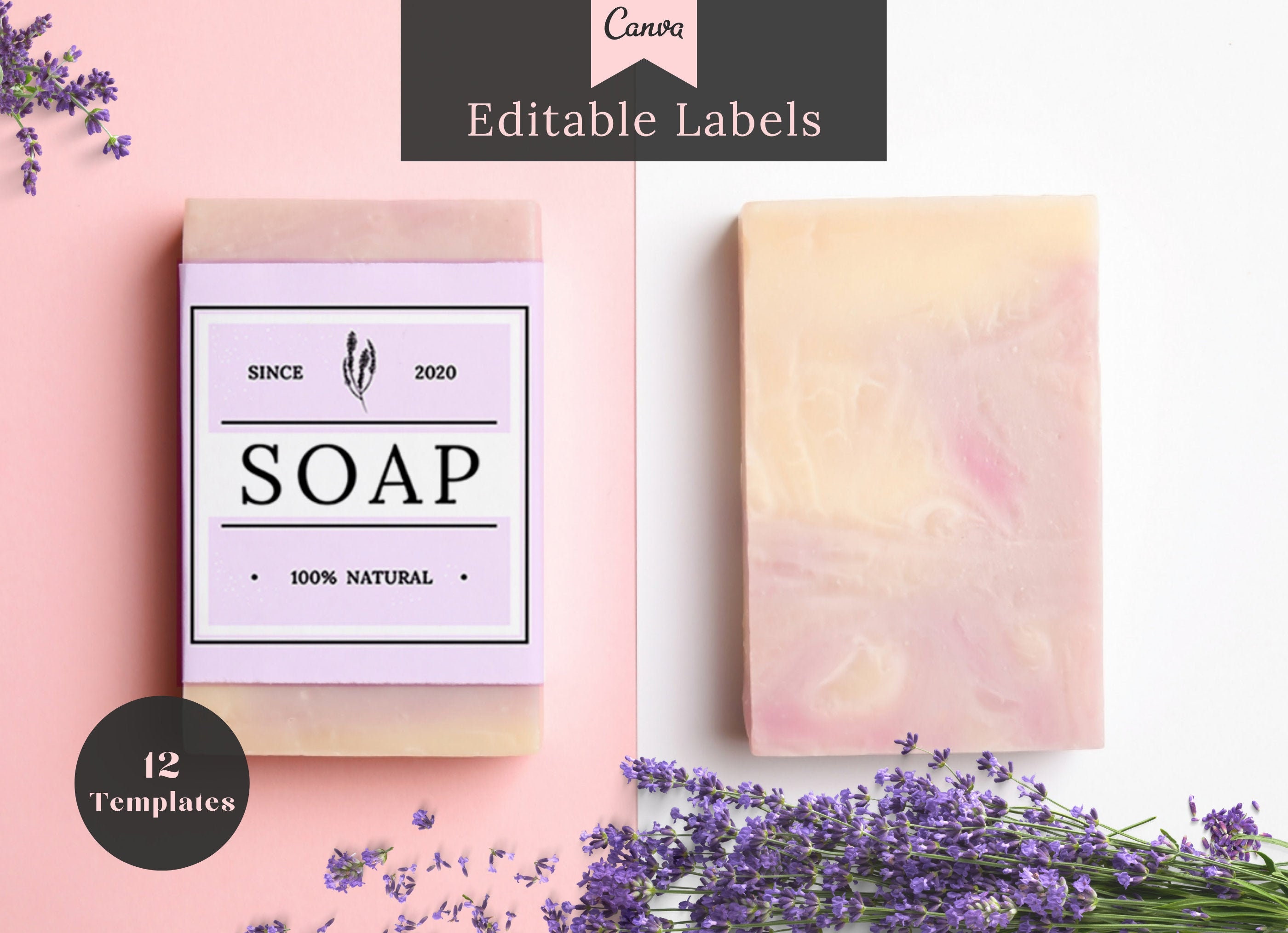 Soap Label Template Printable Hand Soap Labels Soap Label Etsy