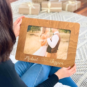 Photo Frames | Personalized Frame | Wood Picture Frame | Wedding Photo Frame | Wedding Gift For Couple | Anniversary GIft For Him, Her