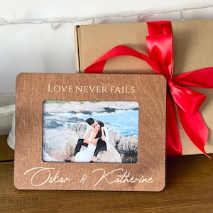 Photo Frames | Personalized Frame | Wood Picture Frame | Wedding Photo Frame | Wedding Gift For Couple | Anniversary GIft For Him, Her