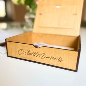 Wooden Memory Box | Personalized Keepsake Photo Storage Box | Valentines Day gift for couples | Love box for him, her, boyfriend, girlfriend
