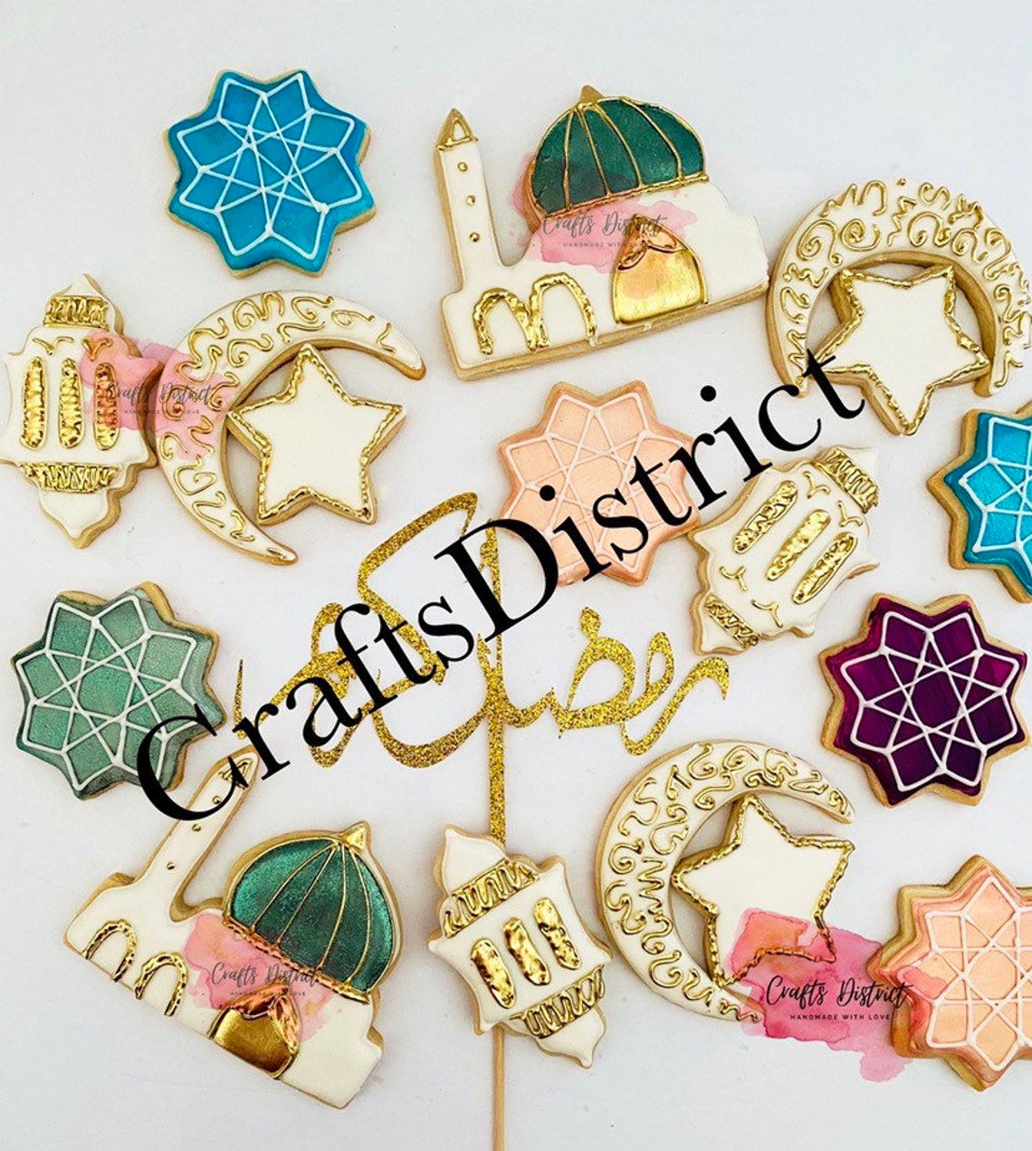 Eid Cookie Cutters 7 Pcs Set Eid Cookie Cutters Eid Cookie Etsy