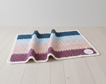 Gehaakte babydeken (pdf-patroon) (eenvoudige handleiding)