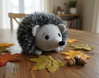 Haakpatroon egel amigurumi, realistisch minidier (digitale pdf)