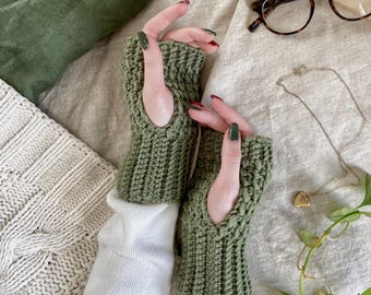 PDF-patroon gehaakte wanten, haakpatroon vingerloze handschoenen, pdf-gids, direct downloaden