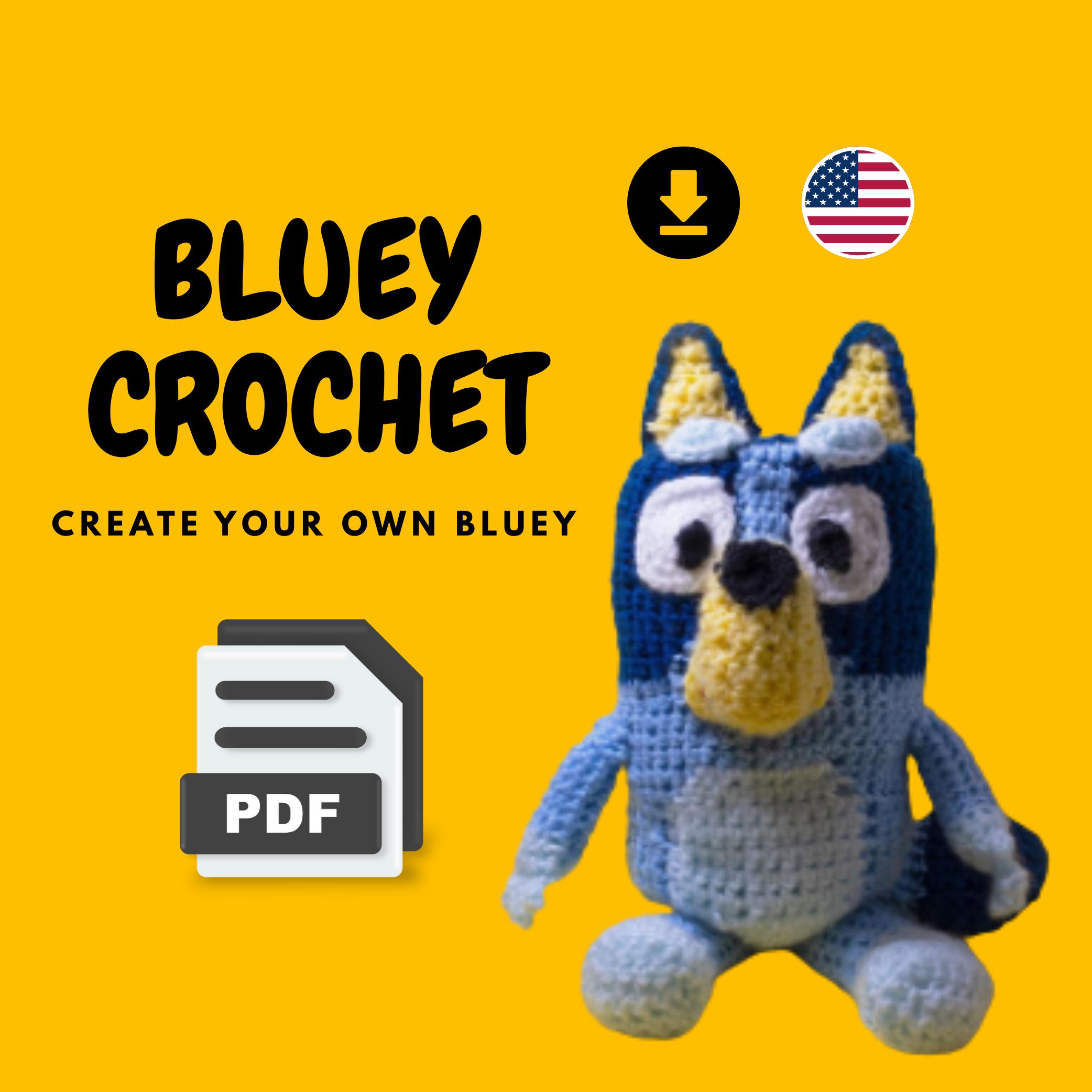 Bluey Crochet Doll Pattern PDF