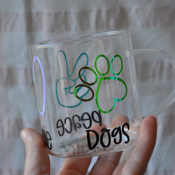 Mug Love, Dog, Peace