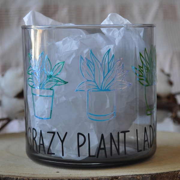 Crazy Plant Lady tealight holder