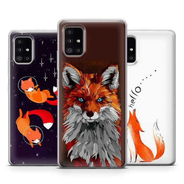 Cute Fox Phone case fit for Samsung S23, S22, 21, Ultra, FE, Lite  Samsung A14, A52, Samsung Note 20, 10, M51, A72, A71