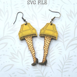 Leg Lamp Dangle Earring SVG - Glowforge Ready - SVG ONLY