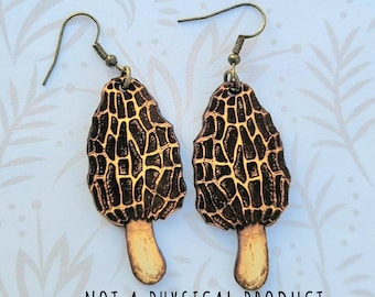 Morel Mushroom Earring SVG - Glowforge Tested - SVG Only