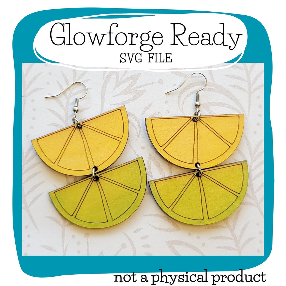 Lemons and Limes Fruit Slice Earring SVG Ready SVG Only Etsy