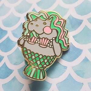 Mermaid Manatee Enamel Pin